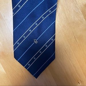 Blue Christin Dior Vintage Tie
